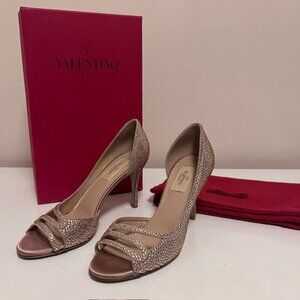 Valentino Garavani Women's Open Toe High Heel Size 37.5